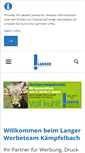 Mobile Screenshot of langer-werbeteam.de